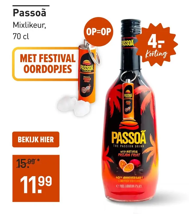 Aanbieding: Passoã Mixlikeur
