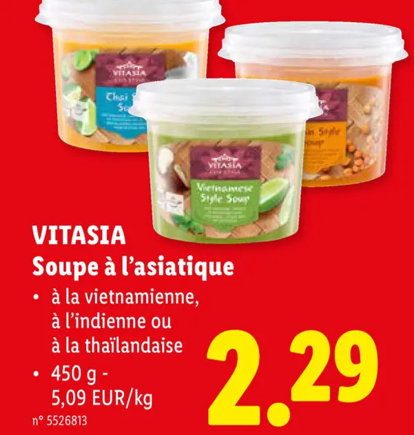 Offre: Soupe à l'asiatique