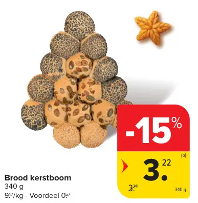 Promotie: Brood kerstboom