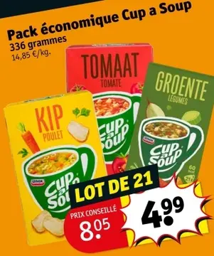 Offre: Pack économique Cup a Soup