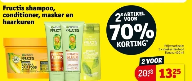 Promotie: Fructis shampoo, conditioner, masker en haarkuren