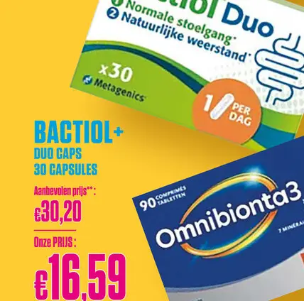 Promotie: Bactiol Duo 30 Capsules - METAGENICS