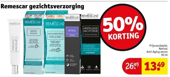 Aanbieding: Remescar gezichtsverzorging