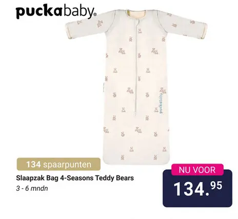 Aanbieding: Slaapzak Bag 4-Seasons Teddy Bears