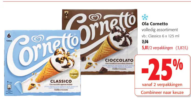 Promotie: Cornetto