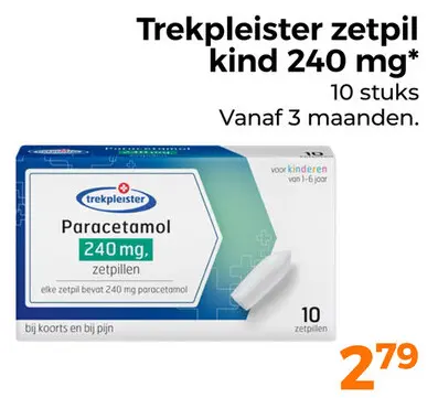 Aanbieding: Zetpil kind 240 mg