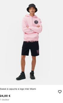 Offre: Sweat à capuche à logo Inter Miami