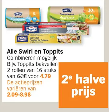 Promotie: Alle Swirl en Toppits