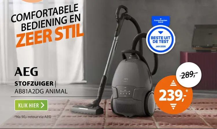 Aanbieding: AEG AB81A2DG Animal Donkergrijs