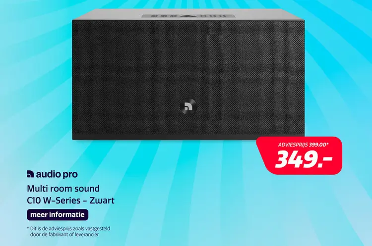 Aanbieding: Audio Pro C10 W-Series - Zwart