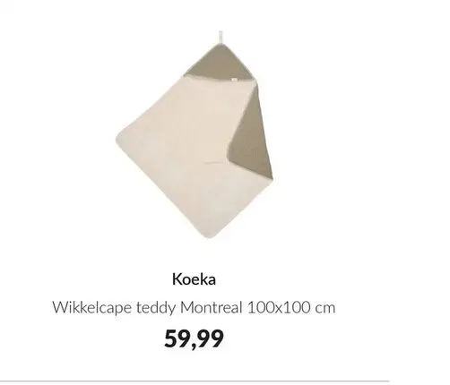 Aanbieding: Wikkelcape teddy Montreal