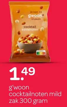 Aanbieding: g'woon cocktailnoten mild