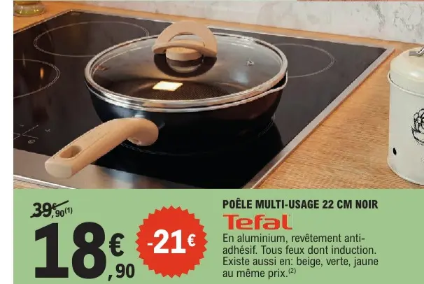 Offre: Poêle Multi-Usage Noir