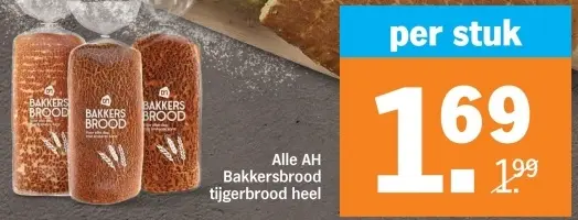 Aanbieding: Alle bakkersbrood tijgerbrood heel