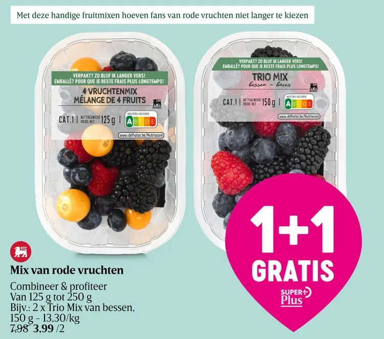Aanbieding: Duo | framboos | blauwe bes
