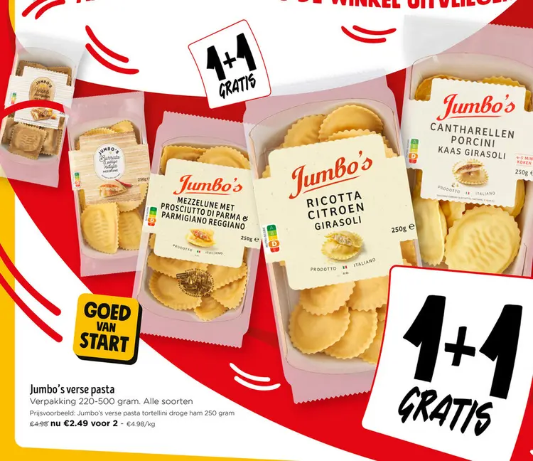 Promotie: Jumbo's verse pasta