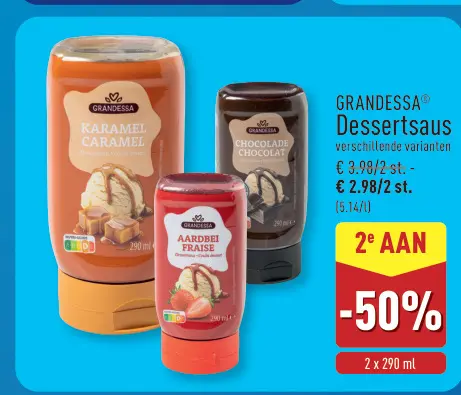 Promotie: Dessertsaus