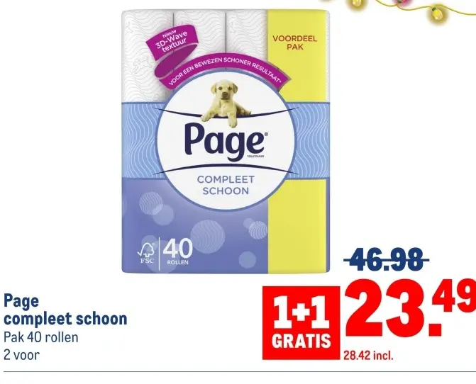 Aanbieding: Page compleet schoon