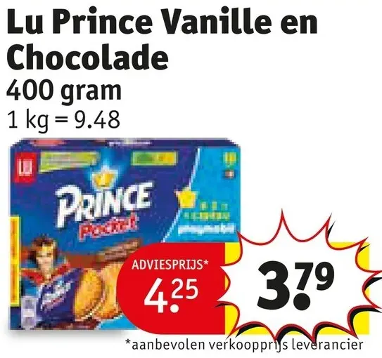 Promotie: Prince Vanille en Chocolade