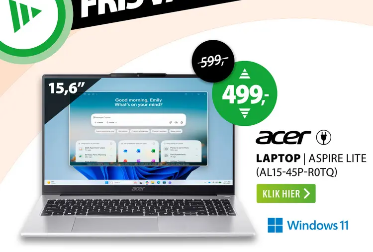 Aanbieding: Aspire lite (al15-45p-r0tq)
