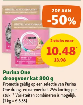 Aanbieding: Purina One droogvoer kat