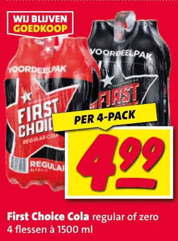 Aanbieding: First Choice Cola