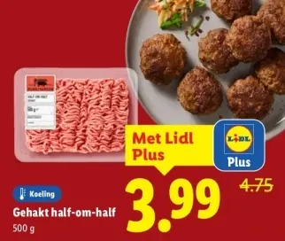 Aanbieding: Gehakt half-om-half