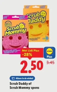 Aanbieding: Scrub Daddy of Scrub Mommy spons