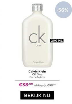 Aanbieding: Calvin Klein CK One Eau de Toilette