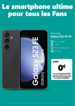 Offre: Galaxy S23 FE