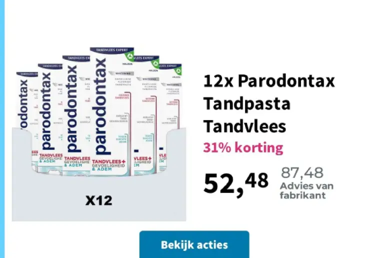 Promotie: Parodontax Tandpasta Tandvlees
