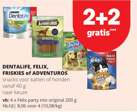 Promotie: Snacks voor katten of honden