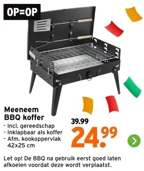 Aanbieding: Meeneem BBQ koffer