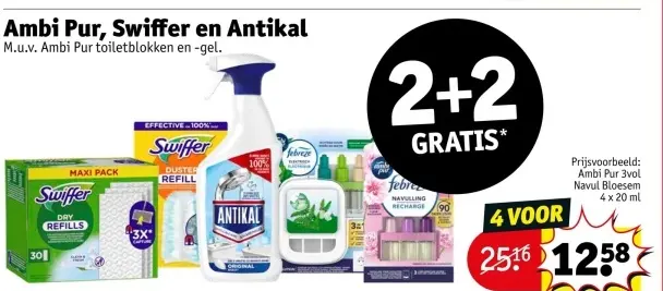 Aanbieding: Ambi Pur, Swiffer en Antikal