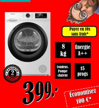 Offre: Hisense Heat Pump Dryer