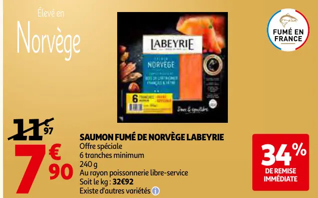 Offre: Saumon fumé de norvège