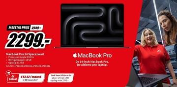 Aanbieding: Apple MacBook Pro 14 Spacezwart