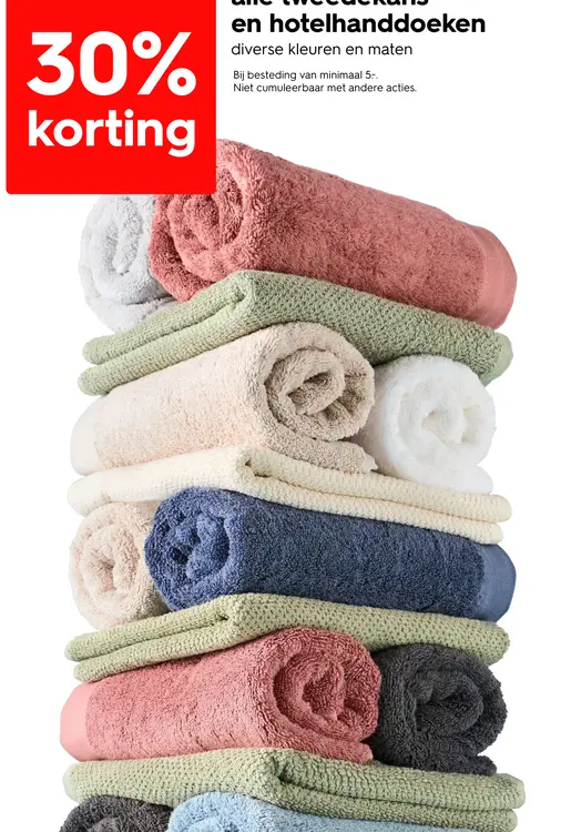 Promotie: hotelhanddoeken