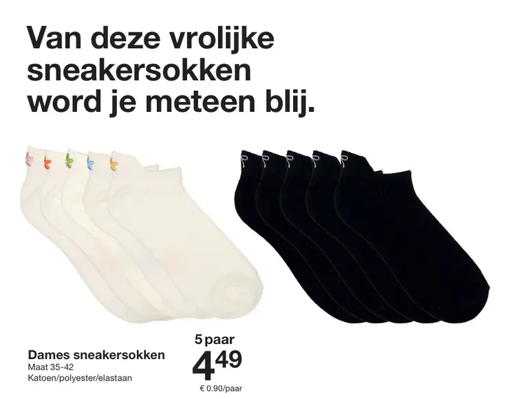 Promotie: Dames sneakersokken