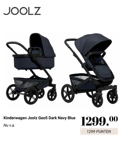 Aanbieding: Kinderwagen Joolz Geo5 Dark Navy Blue