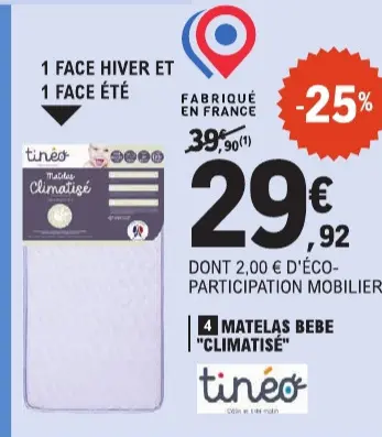 Offre: Matelas Bébé "Climatisé"