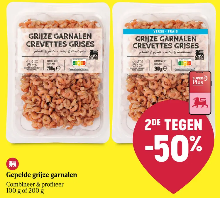 Promotie: Gepelde grijze garnalen
