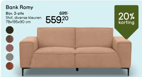 Aanbieding: Bank Romy