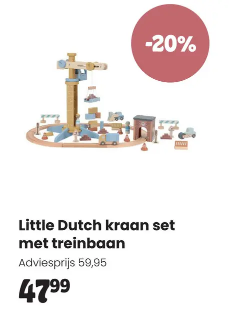 Aanbieding: kraan set met treinbaan