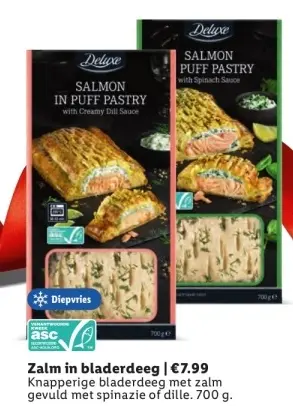 Aanbieding: Zalm in bladerdeeg