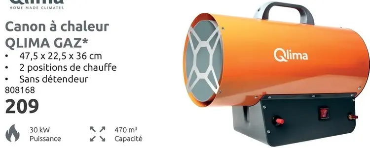 Offre: Canon à chaleur GAZ