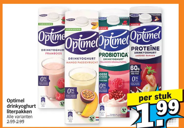 Promotie: drinkyoghurt literpakken