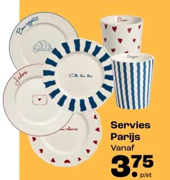 Promotie: Servies Parijs