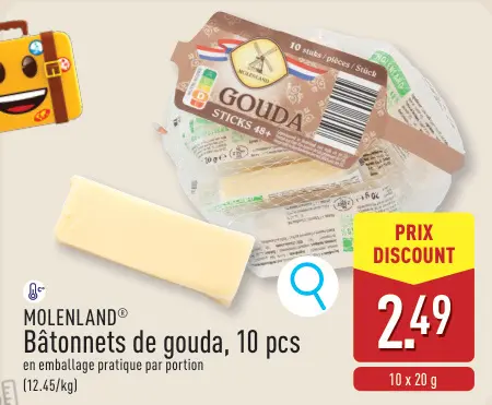 Offre: Bâtonnets de gouda