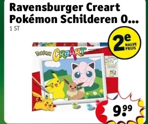 Promotie: Creart Pokémon Schilderen Op Nummer